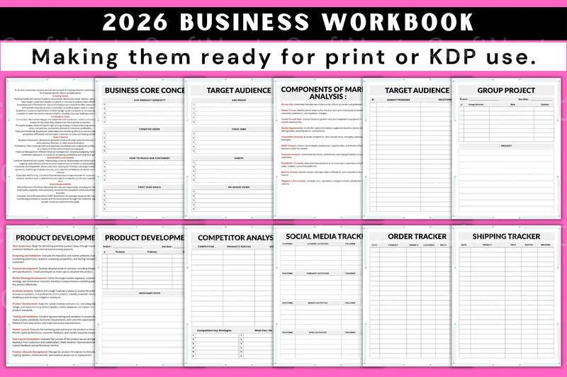 Business Workbook Guide - CraftNest - Digital Crafting and Art
