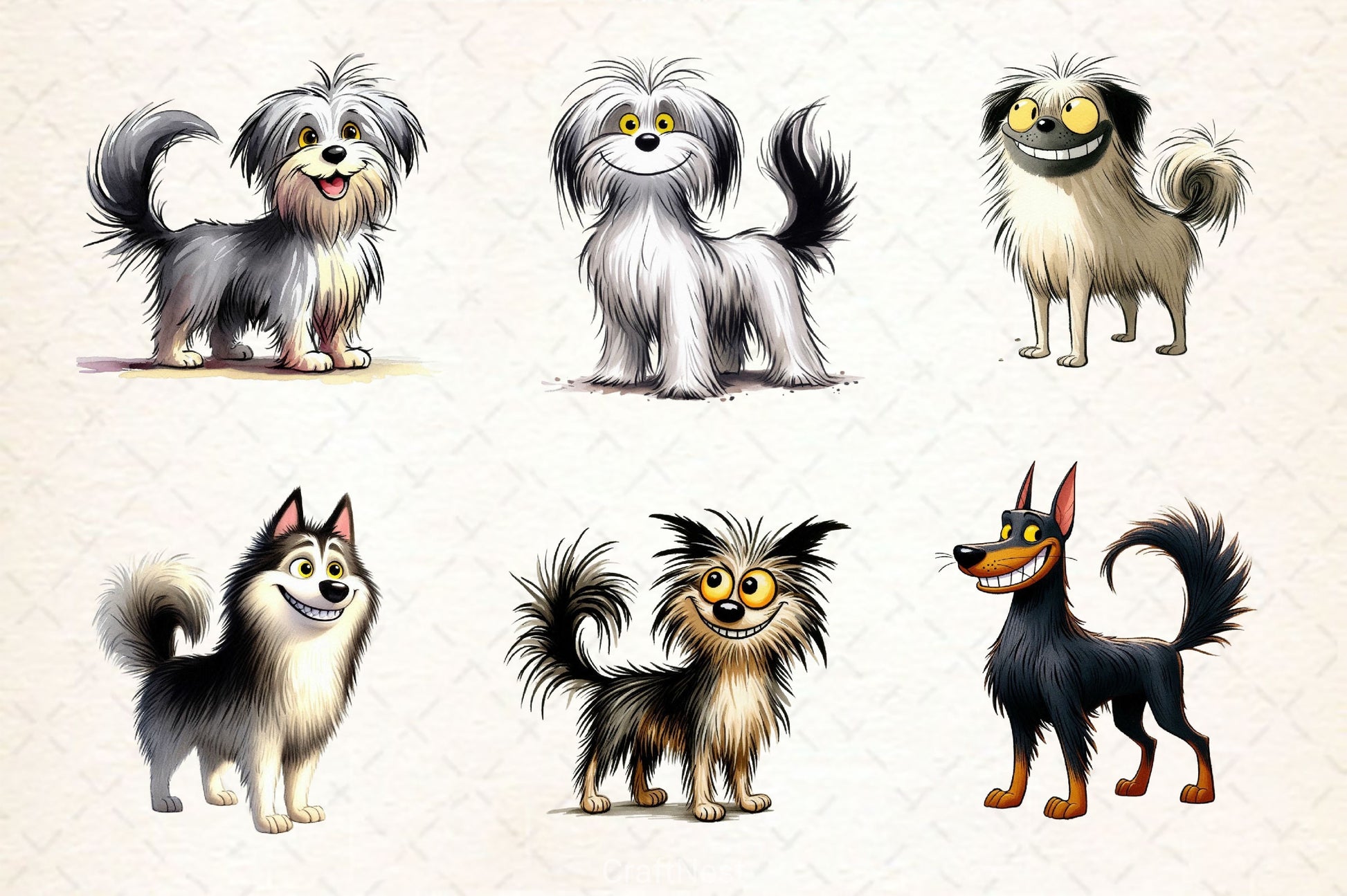 Funny Dog Cute Dog Clipart Bundle - CraftNest - Digital Crafting and Art