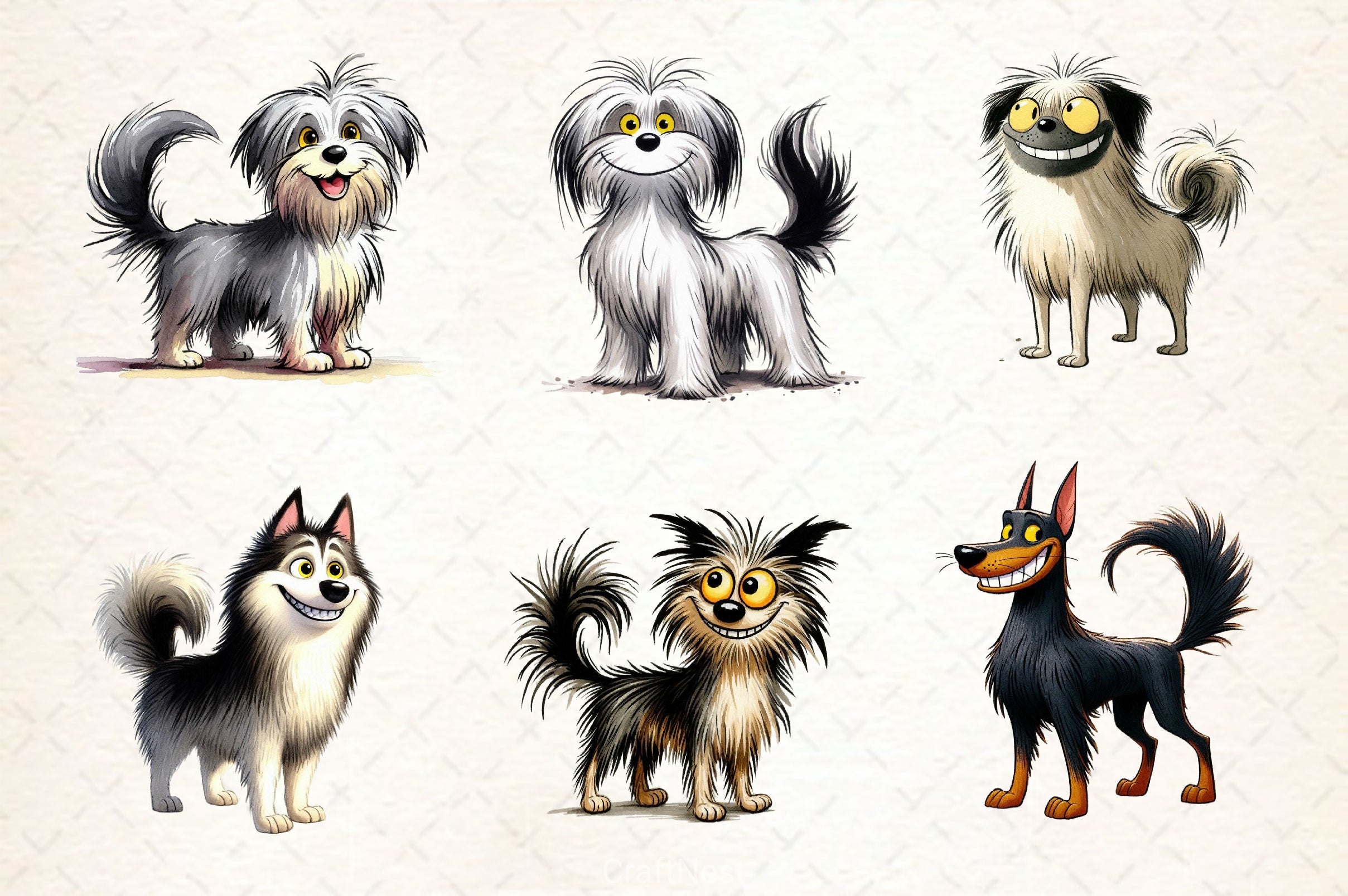 Funny Dog Cute Dog Clipart Bundle - CraftNest - Digital Crafting and Art