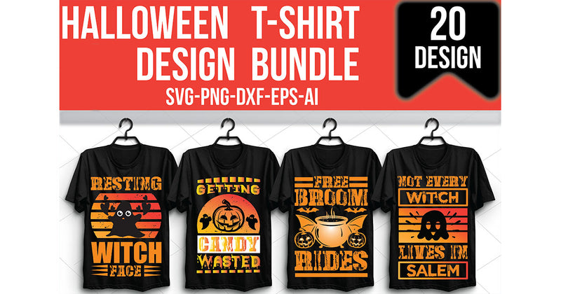 Halloween T-Shirt Bundle 6 - CraftNest - Digital Crafting and Art