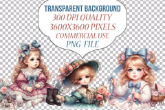 Victorian Kids Clipart Bundle - CraftNest - Digital Crafting and Art