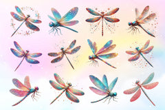 Dragonfly Clipart Bundle 4 - CraftNest - Digital Crafting and Art