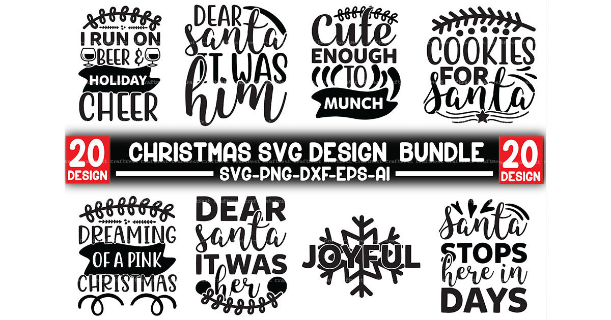 Christmas Design SVG Bundle 1