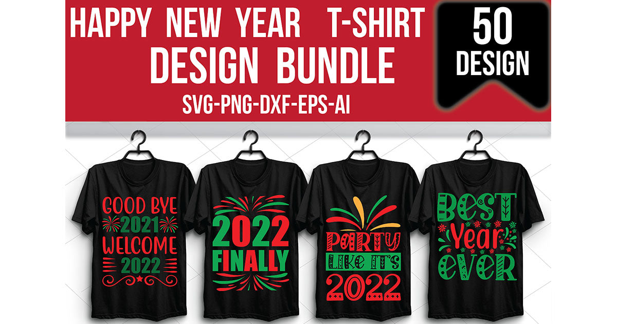 New Year SVG Bundle 1 - CraftNest - Digital Crafting and Art