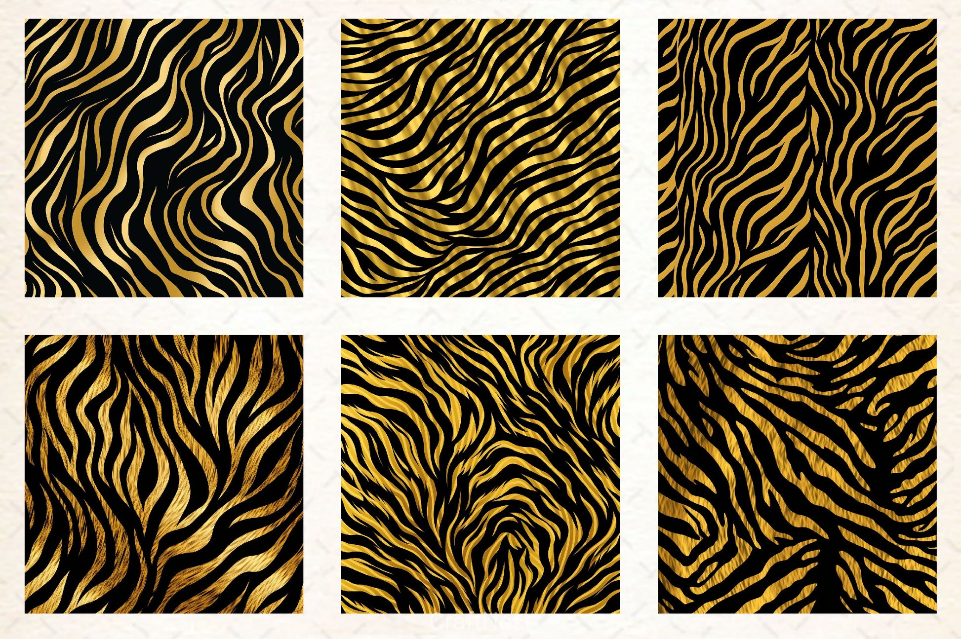 Tiger Glitter Ink Textures - CraftNest - Digital Crafting and Art