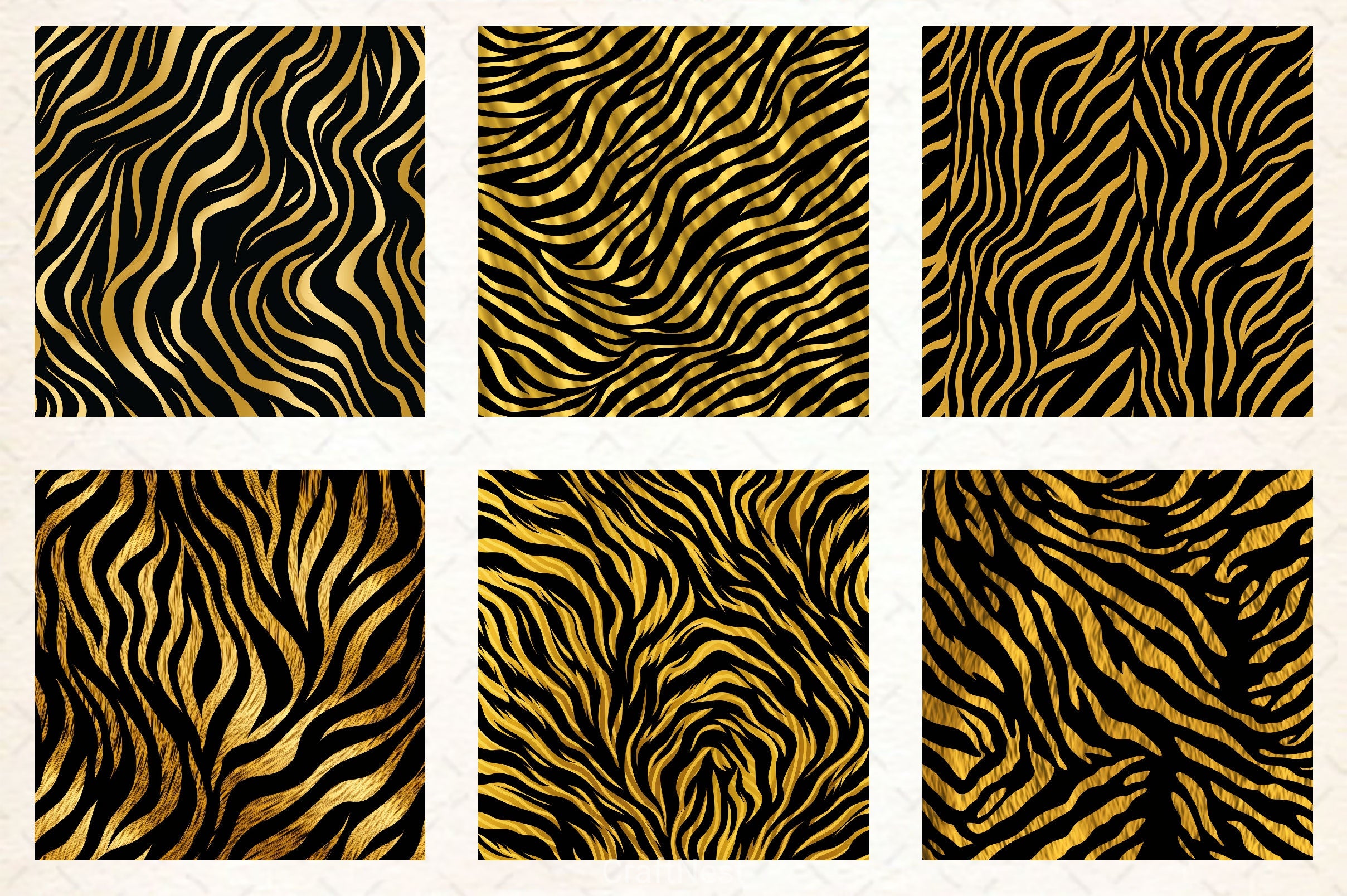 Tiger Glitter Ink Textures - CraftNest - Digital Crafting and Art