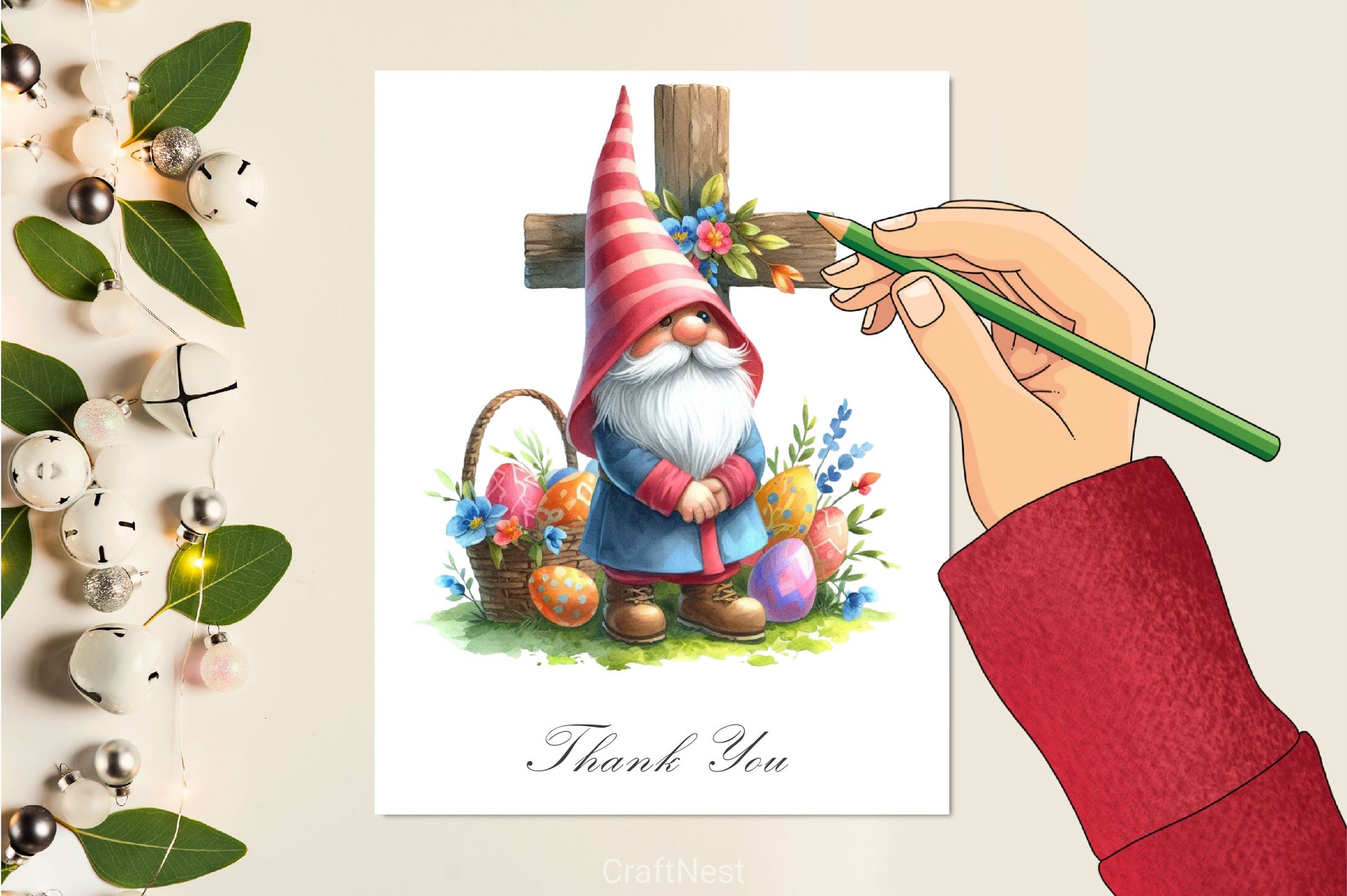 Easter Gnome Clipart Bundle 11 - CraftNest - Digital Crafting and Art