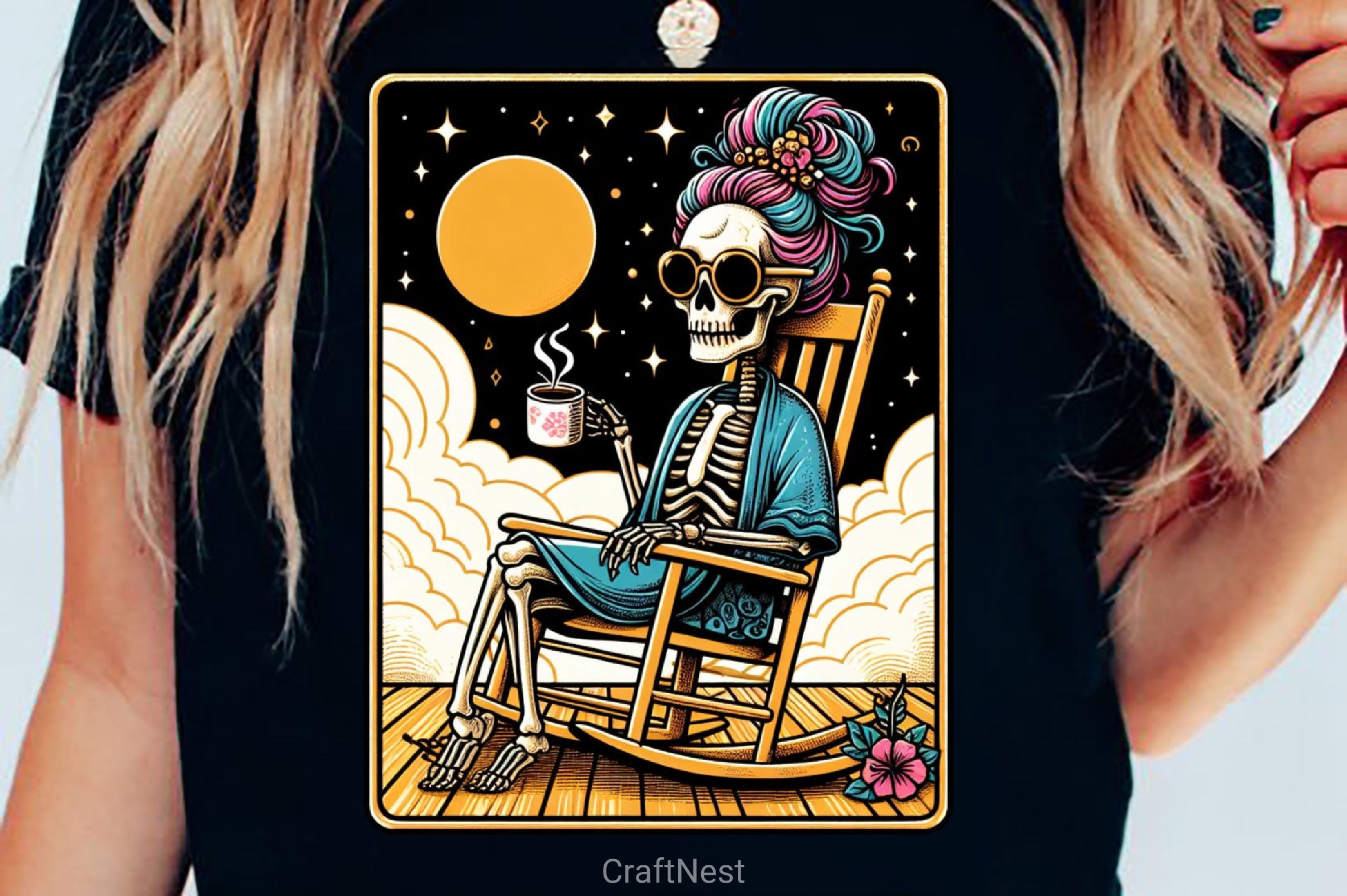 The Coffee Tarot Card Skeleton Clipart Bundle - CraftNest - Digital Crafting and Art