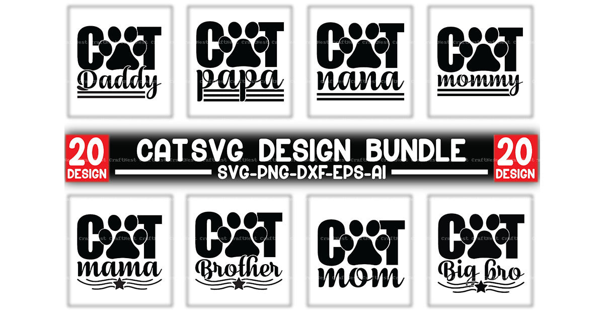 Cat Design SVG Bundle
