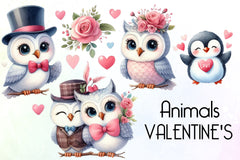 Valentine Animals Clipart Bundle 2 - CraftNest - Digital Crafting and Art