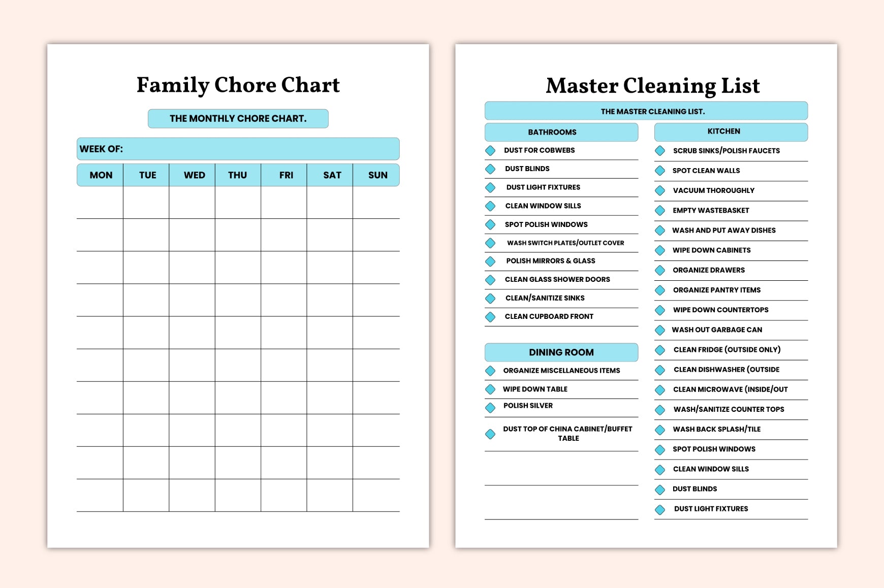 Cleaning Schedule Planner