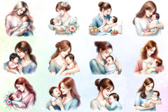 Mothers Day Clipart Bundle - CraftNest - Digital Crafting and Art