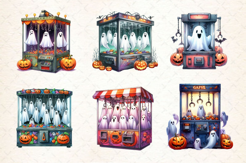 Halloween Claw Machine Clipart Bundle - CraftNest - Digital Crafting and Art