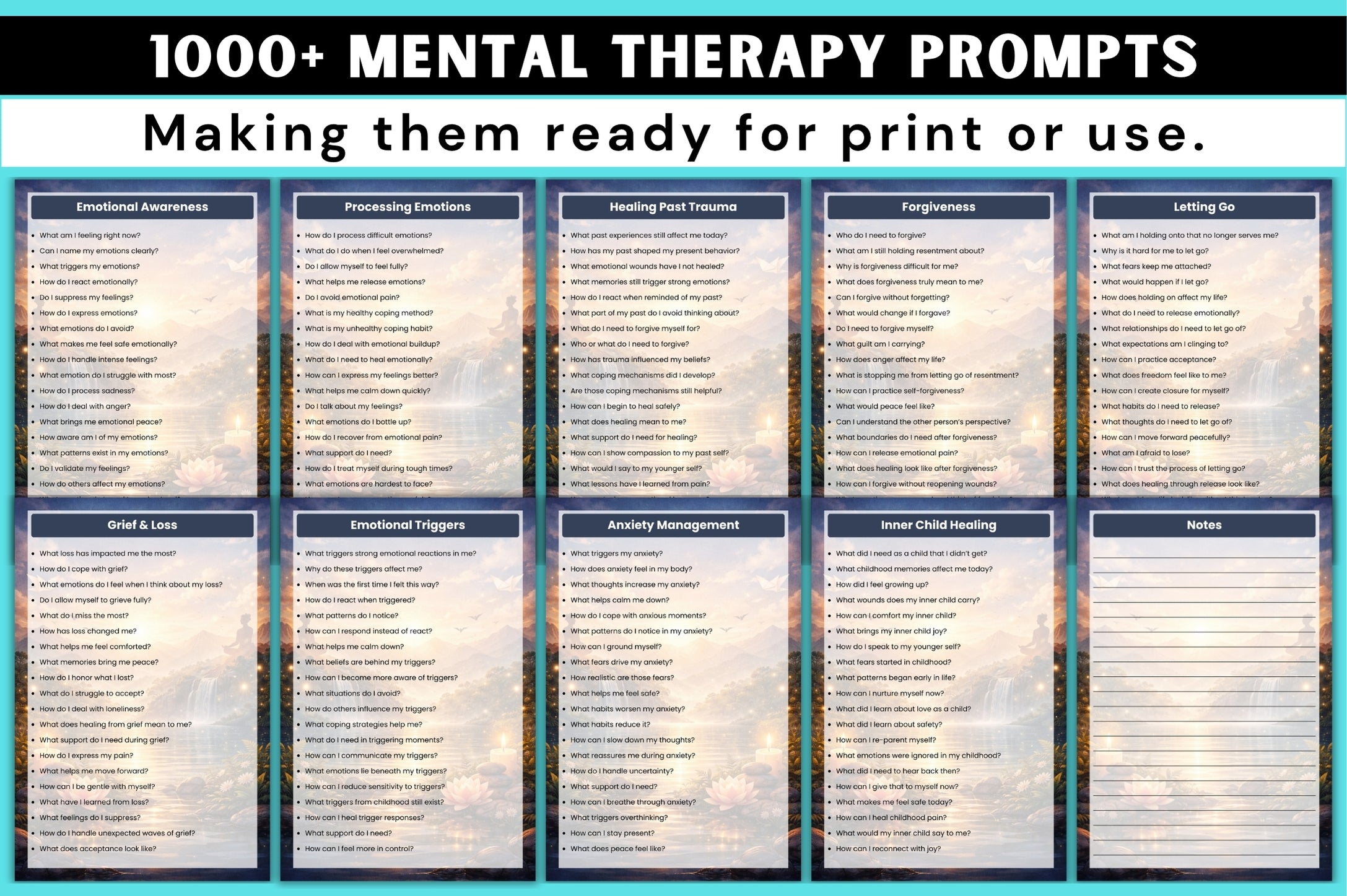 Mental Therapy Prompts