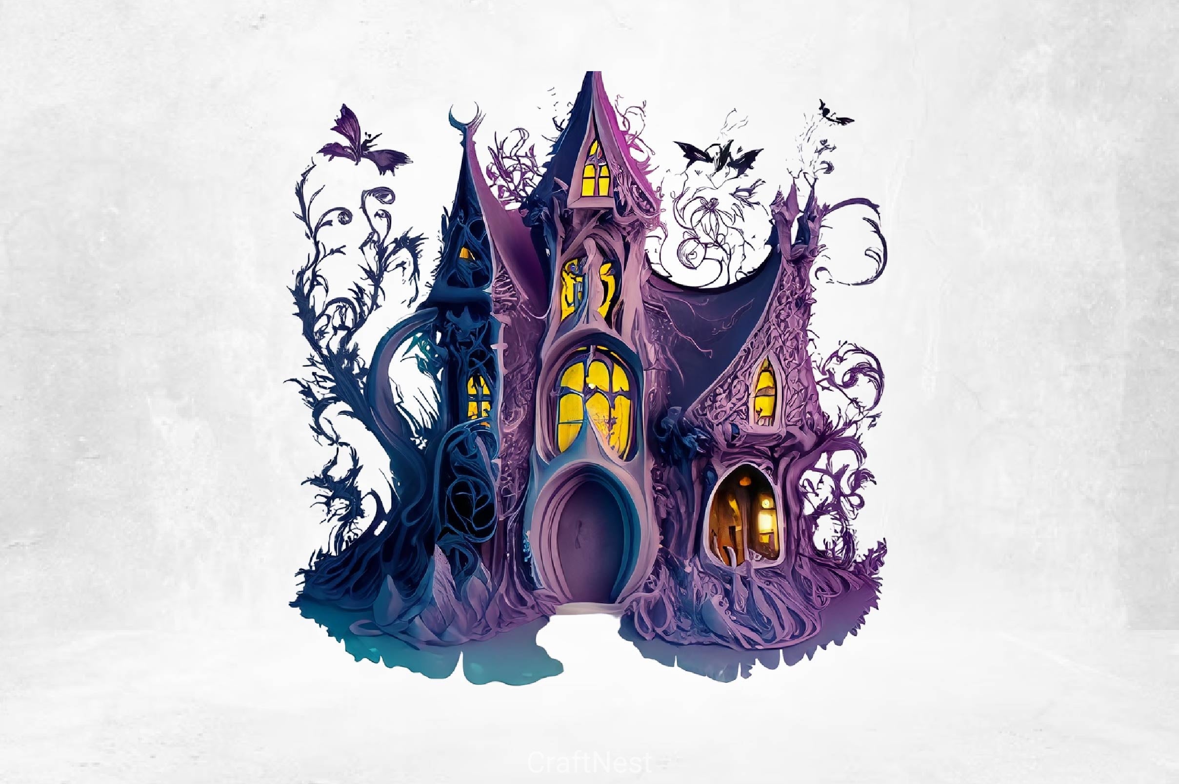 Gothic Fairy House Clipart Bundle - CraftNest - Digital Crafting and Art