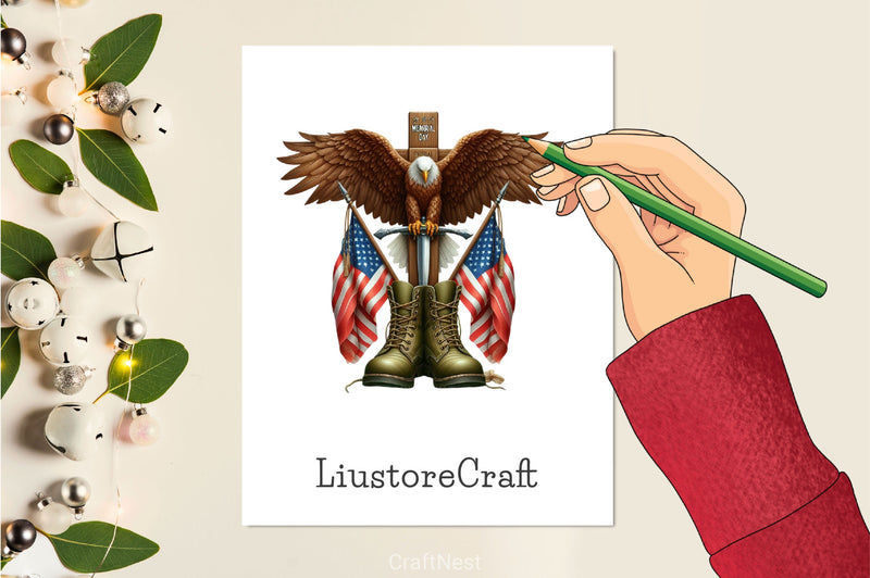 Memorial Day Cross Clipart Bundle 4 - CraftNest - Digital Crafting and Art