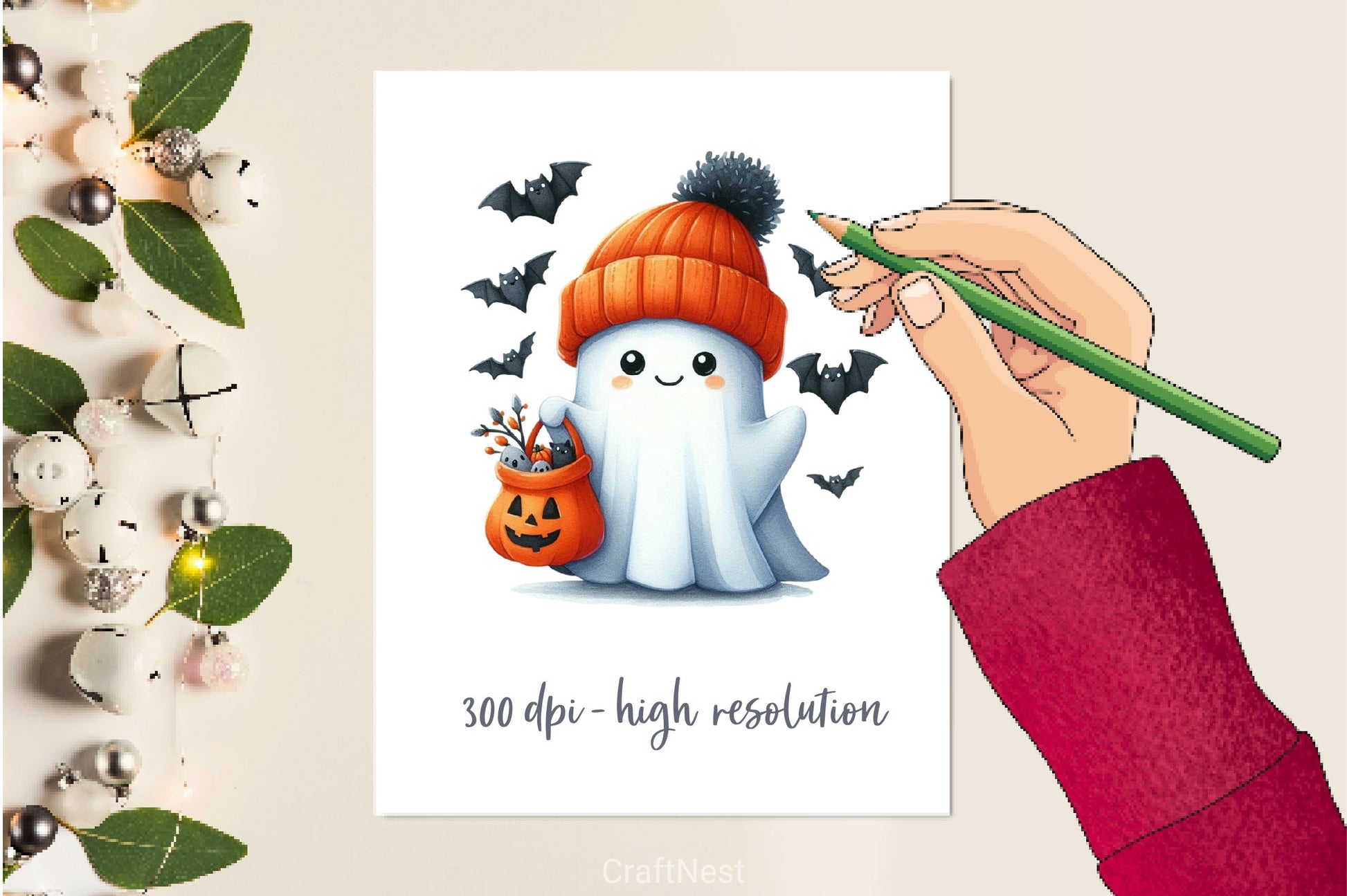 Funny Halloween Ghost Clipart Bundle 2 - CraftNest - Digital Crafting and Art