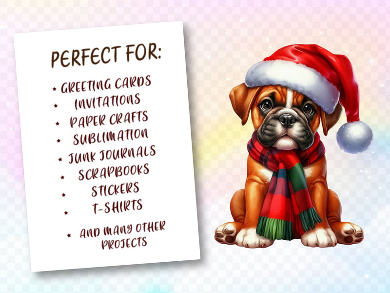 Christmas Dog Clipart Bundle 2 - CraftNest - Digital Crafting and Art