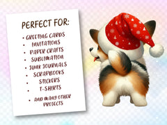 Funny Christmas Dog From Behind Clipart Bundle 2 - CraftNest - Digital Crafting and Art