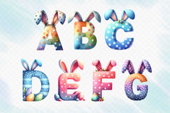 Easter Alphabet And Number Clipart Bundle 2 - CraftNest - Digital Crafting and Art