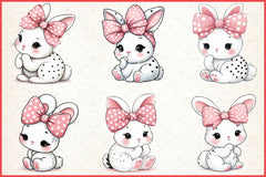 Bunny Clipart Bundle - CraftNest - Digital Crafting and Art
