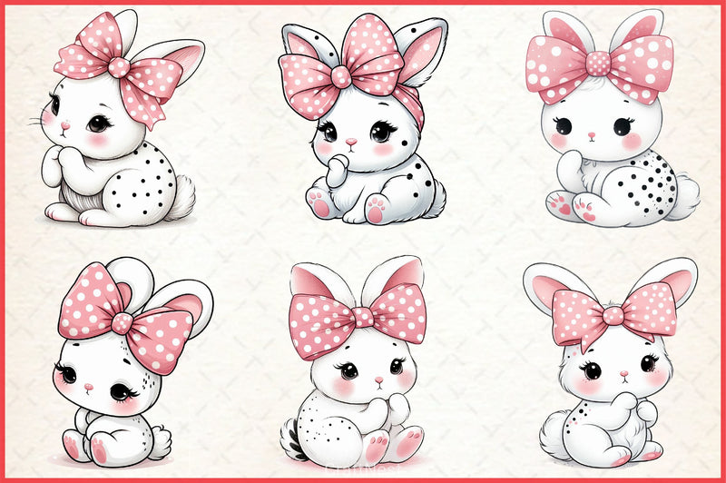 Bunny Clipart Bundle - CraftNest - Digital Crafting and Art