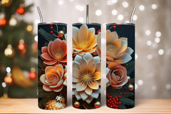Flower Tumbler Wrap Bundle - CraftNest - Digital Crafting and Art
