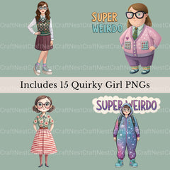 Super Weirdo Clipart Bundle - CraftNest - Digital Crafting and Art