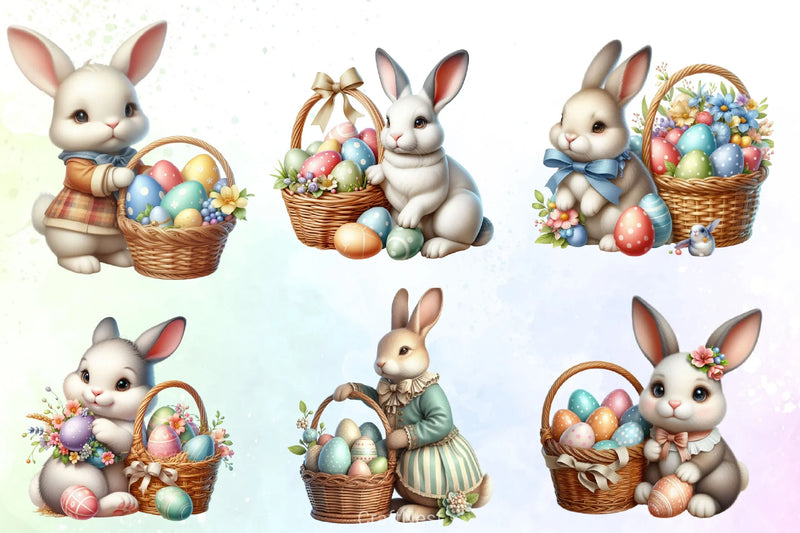 Easter Bunny Clipart Bundle 47 - CraftNest - Digital Crafting and Art