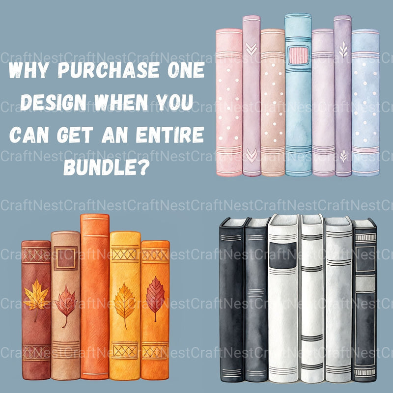 Book Borders Clipart Bundle - CraftNest - Digital Crafting and Art