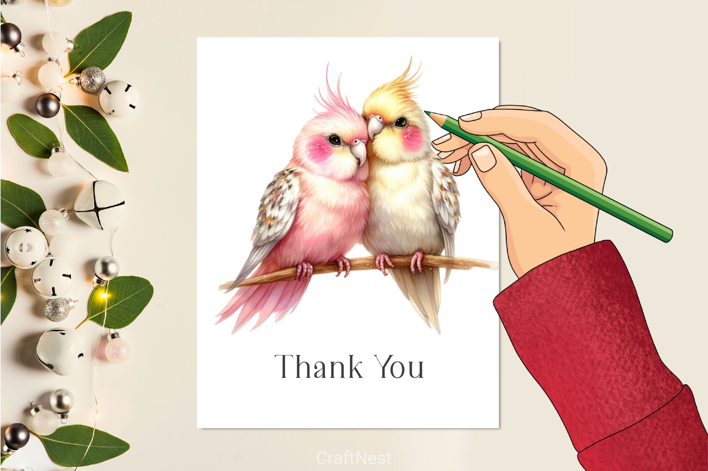 Lovebirds Set Clipart Bundle - CraftNest - Digital Crafting and Art