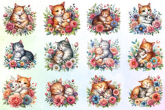 Mother's Day Cat Clipart Bundle - CraftNest - Digital Crafting and Art