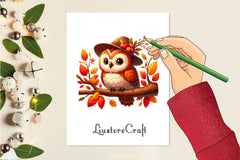 Autumn Cute Owl Clipart Bundle 2 - CraftNest - Digital Crafting and Art