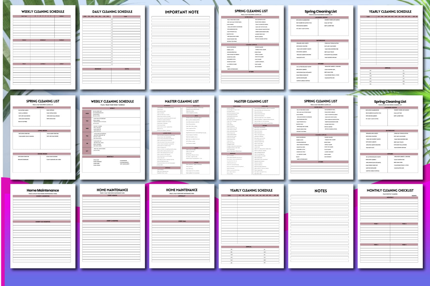 Cleaning Planner