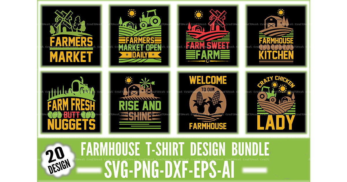 Farmhouse T-Shirt SVG Bundle