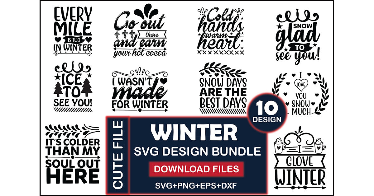 Winter SVG Bundle 3 - CraftNest - Digital Crafting and Art