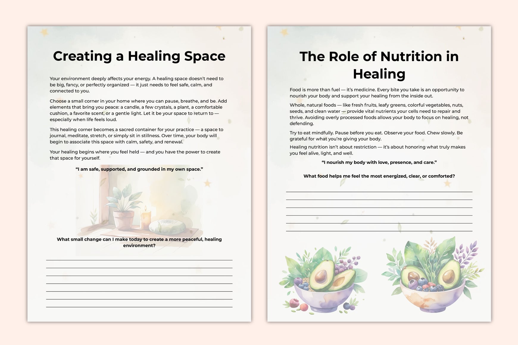 Natural Healing Self-Care Planner