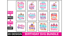 Birthday SVG Bundle 2 - CraftNest - Digital Crafting and Art