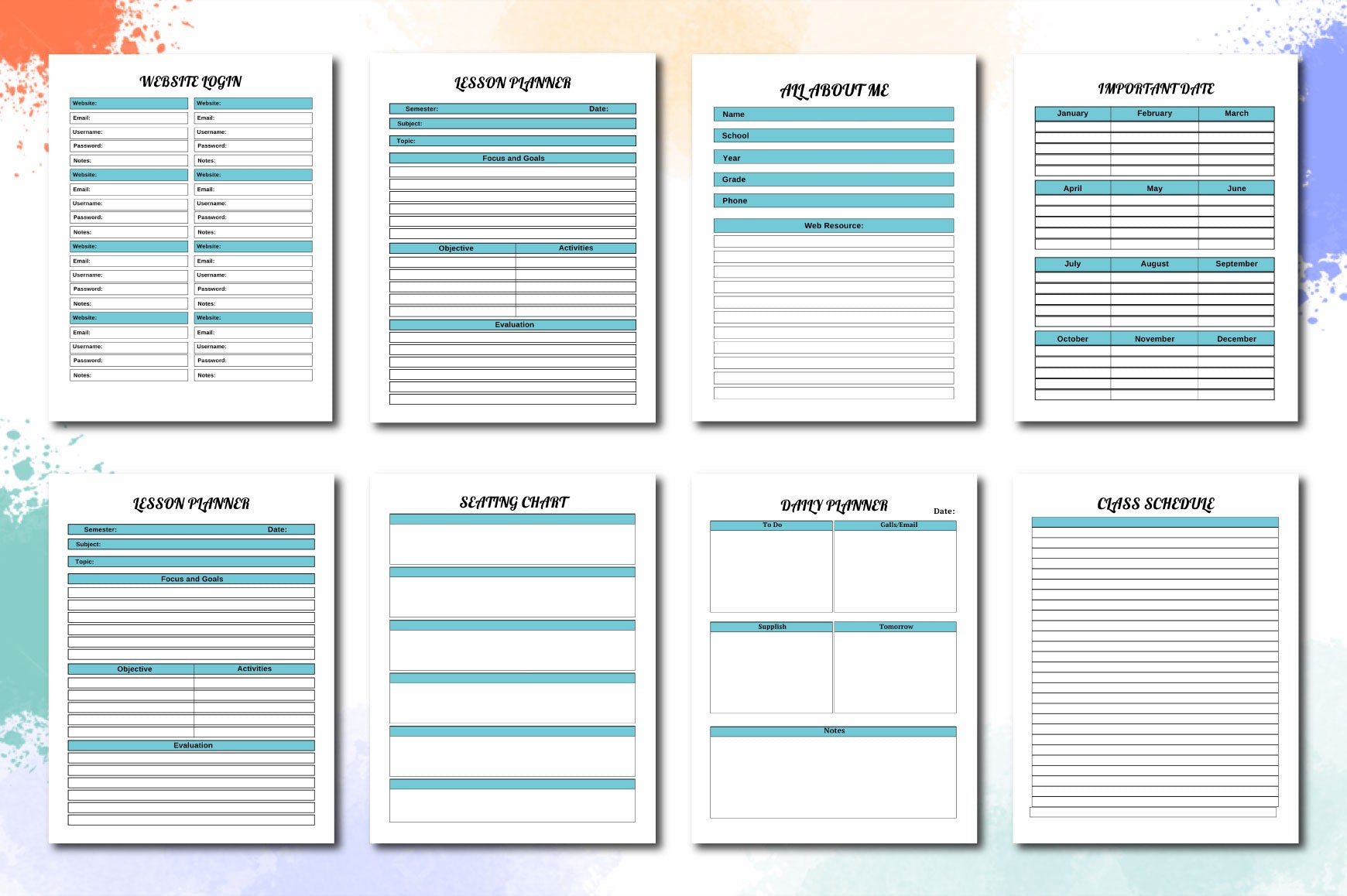 Teacher Planner