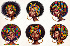 Afro Girl Clipart Bundle - CraftNest - Digital Crafting and Art