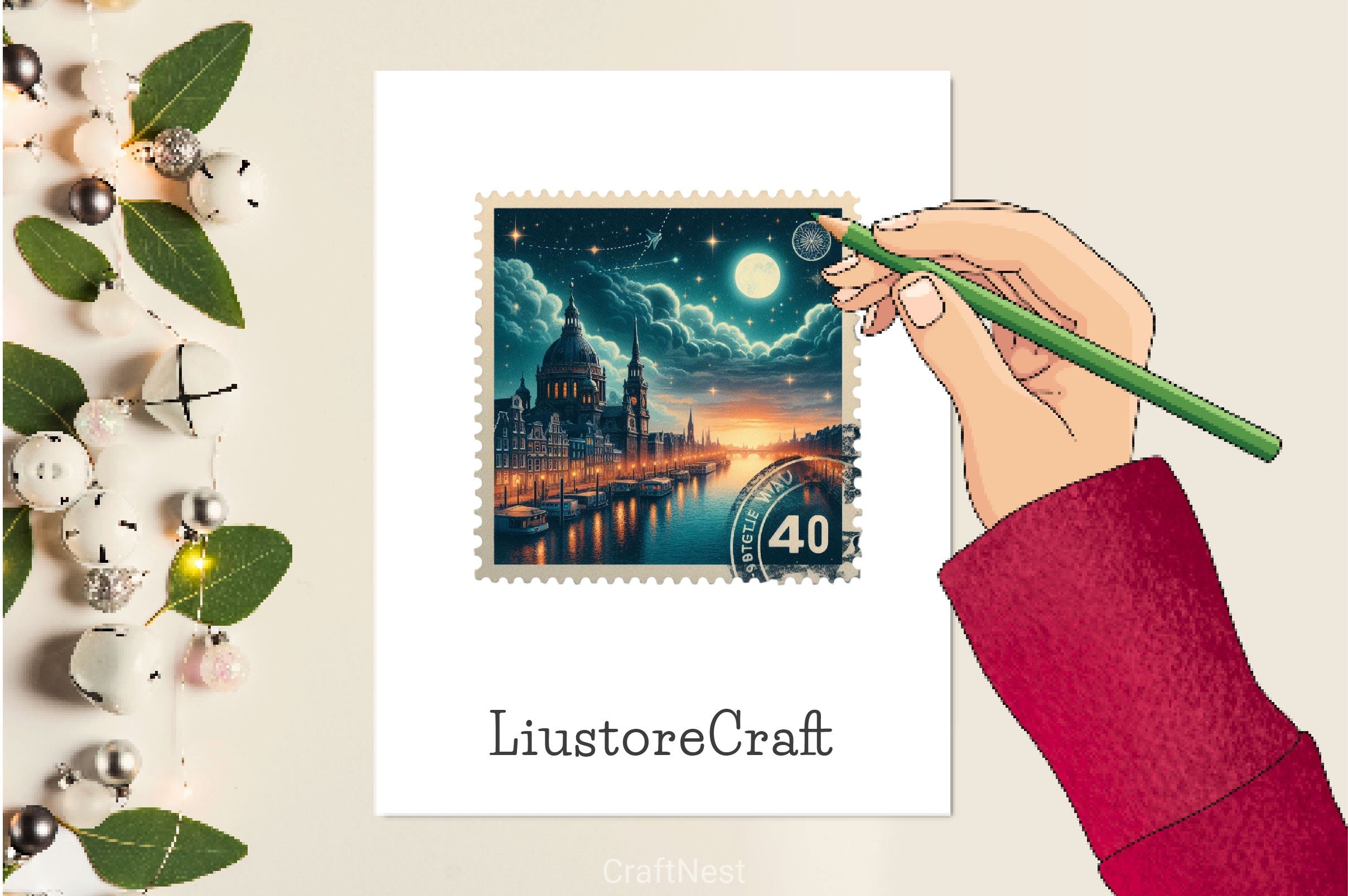 Travel Postage Stamp Clipart Bundle 3 - CraftNest - Digital Crafting and Art