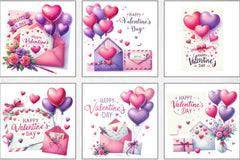 Valentine Envelope Card Clipart Bundle - CraftNest - Digital Crafting and Art