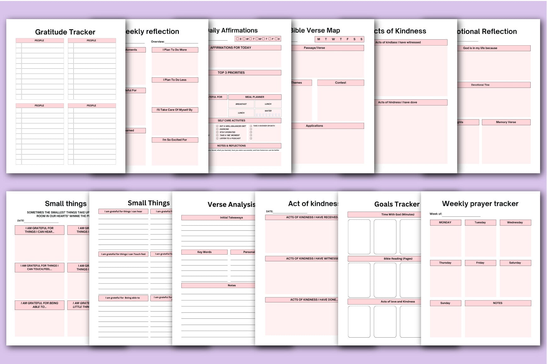 Prayer Journal Template