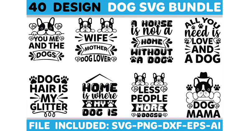 Dog SVG Bundle 10 - CraftNest - Digital Crafting and Art