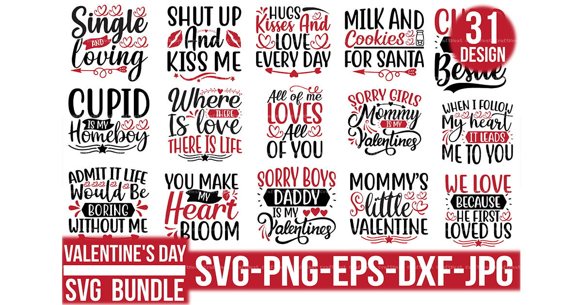 Valentine's Day SVG Bundle 28
