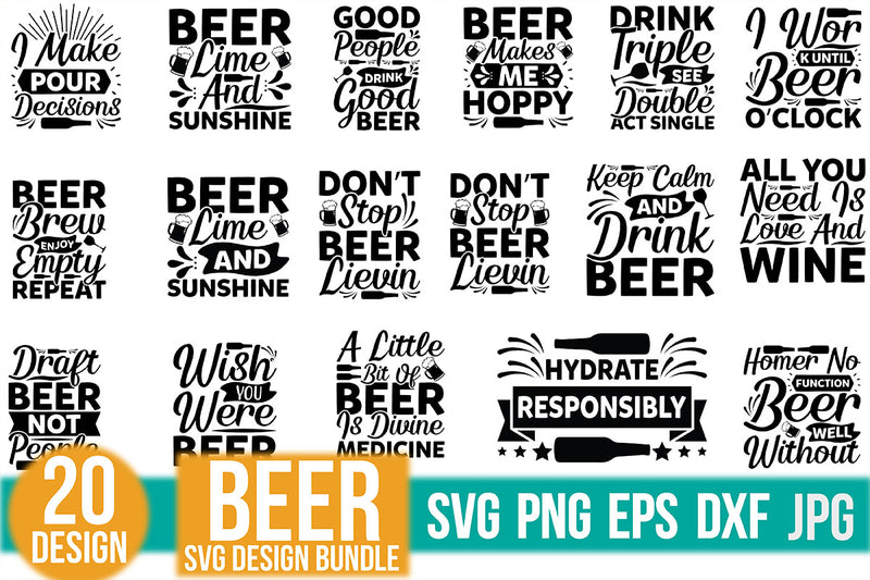 Beer SVG Bundle 16 - CraftNest - Digital Crafting and Art