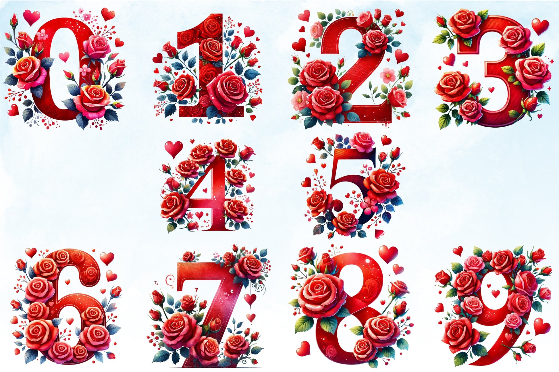 Valentine's Letters Clipart Bundle - CraftNest - Digital Crafting and Art