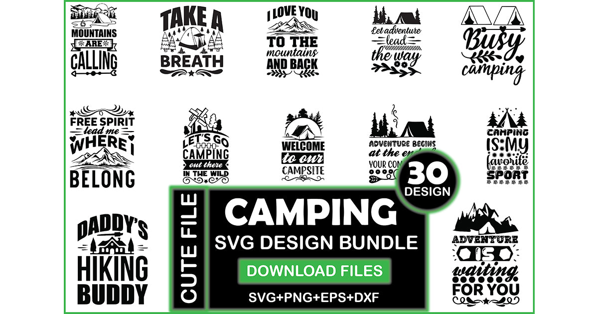 Camping SVG Bundle 7 - CraftNest - Digital Crafting and Art