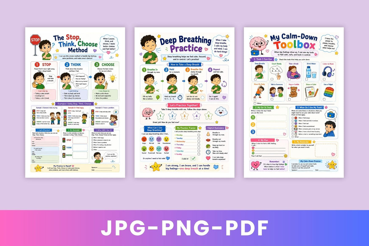 ADHD Emotional Regulation Workbook for Kids