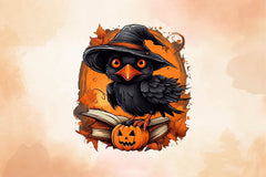 Halloween Pumpkin Black Crow Clipart Bundle - CraftNest - Digital Crafting and Art